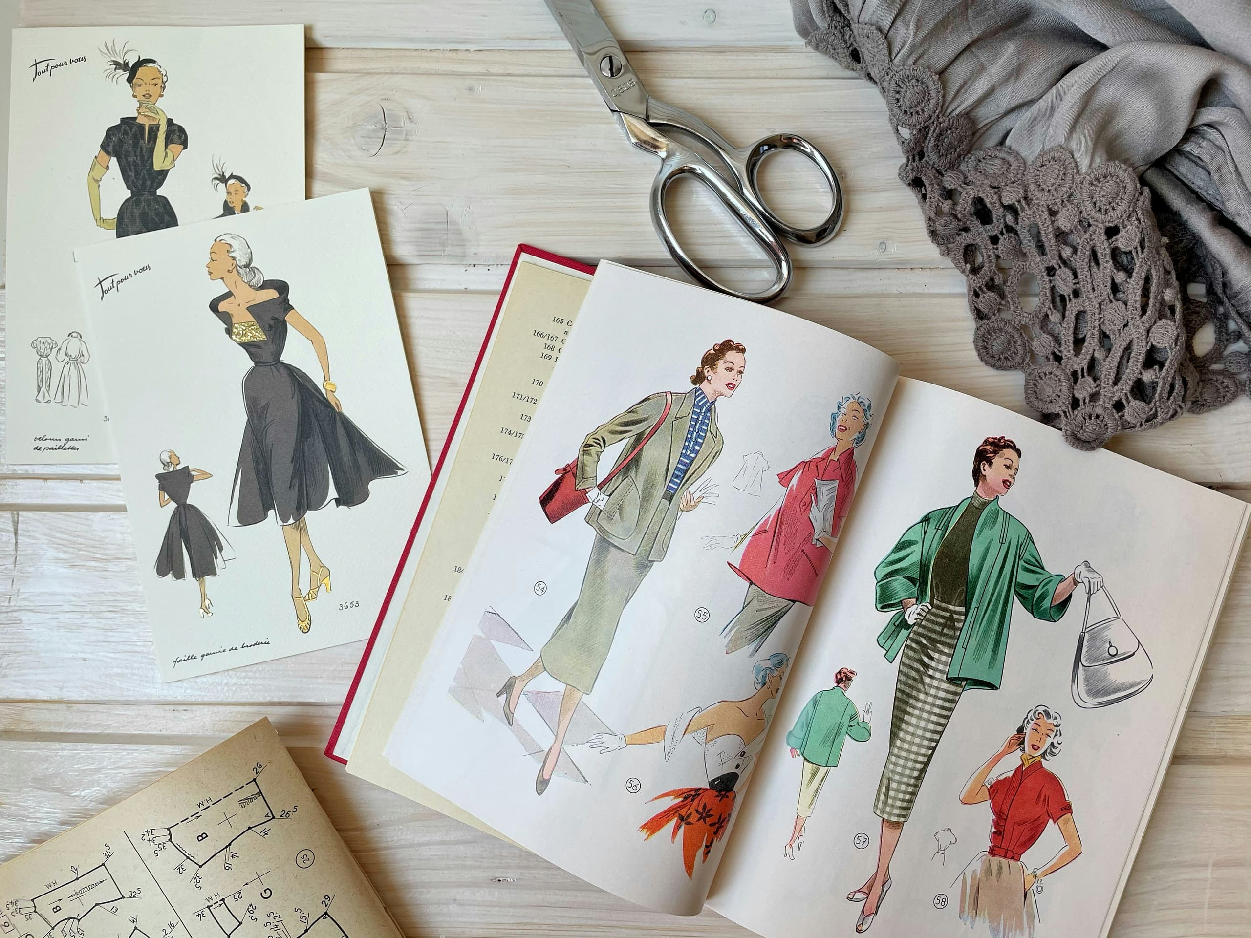 Fashion lookbook cover image, editorial styling